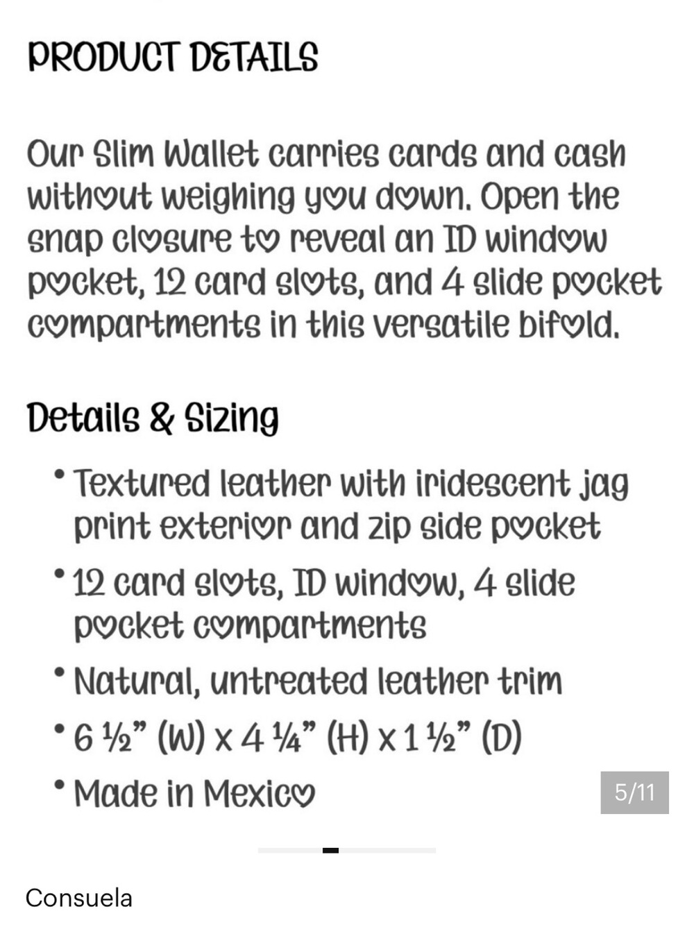 Consuela Iris iridescent Slim Wallet - Picture 2 of 10